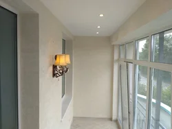 Loggia dizayn dekorativ gips