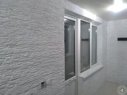 Loggia dizayn dekorativ gips