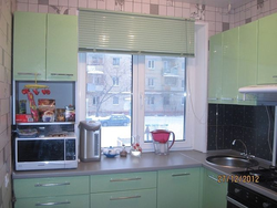 Кухни в хрущевке с газовой колонкой и холодильником фото 5