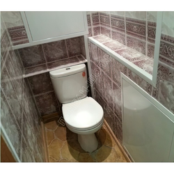 Do-it-yourself toilet design in an apartment