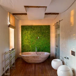 Bathtub in eco style design