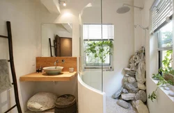 Bathtub in eco style design