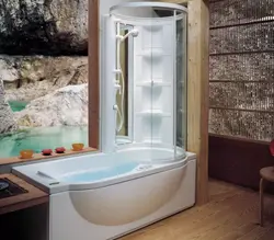 Hamam və duş birlikdə dizayn
