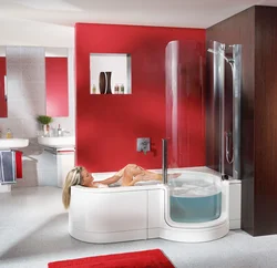 Hamam və duş birlikdə dizayn