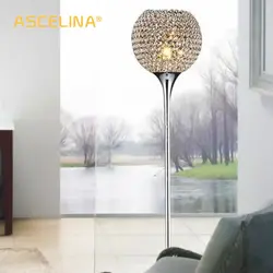 Floor lamp in the bedroom in the interior