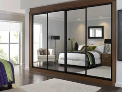 Samples of wardrobes photos for the bedroom with a mirror