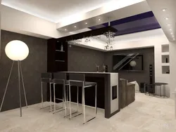 How to divide a kitchen with a counter photo