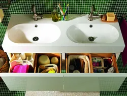 Photo of drawers in the bathroom