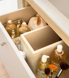 Photo of drawers in the bathroom