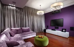 Living room in beautiful colors design photo