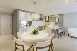 Kitchen design two chandeliers