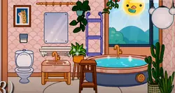 Bathroom design in current side