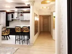 If the wall of the kitchen and corridor photo