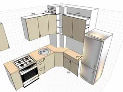 Кухня угловая дизайн с холодильником фото мойка в углу