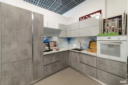 Kitchen Beige Concrete Photo