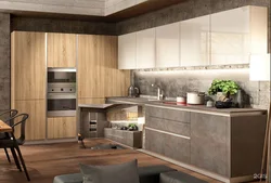 Kitchen Beige Concrete Photo