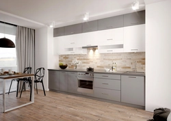 Kitchen beige concrete photo