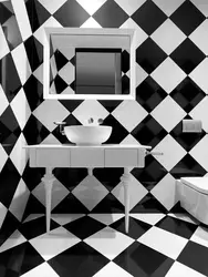 Checkerboard Bathroom Photo