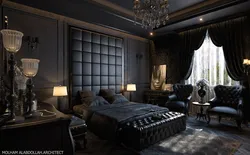 Black bedroom design