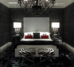 Black bedroom design