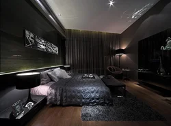 Black bedroom design