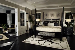 Black bedroom design