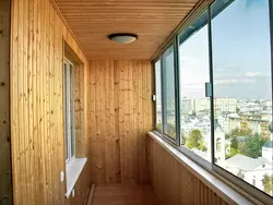 Обшив лоджии вагонкой фото