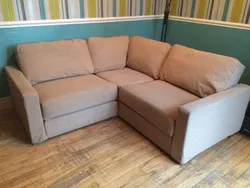 Small corner sofa in the living room photo