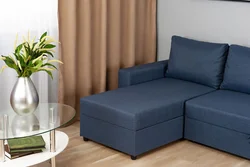 Small corner sofa in the living room photo