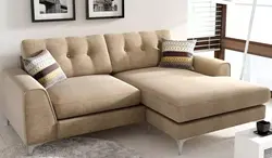 Qonaq otağında kiçik künc divan fotoşəkili