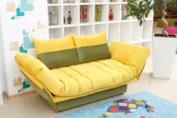 Small corner sofa in the living room photo
