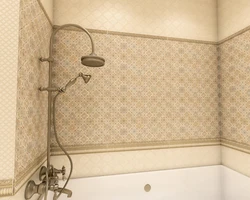 Bathroom Interior With Border