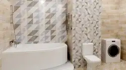 Шервуд плиткаларынан жасалған ванна фотосуреті