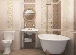 Bathtub made of Azori tiles photo in the interior