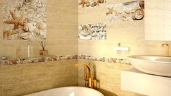 Bathtub made of Azori tiles photo in the interior