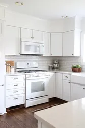 Дохили ошхона сафед бо countertop сафед