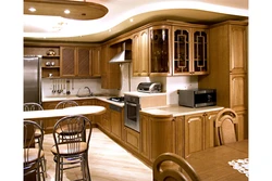 Kitchen with outside corner design