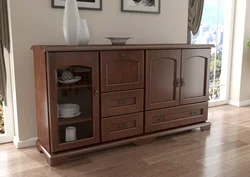 Fashionable chests of drawers in the living room photo