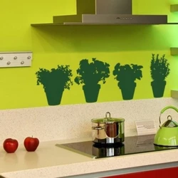 Деворҳоро дар ошхона ба ҷои акси обои ранг кунед