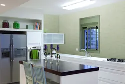 Paint the walls in the kitchen instead of wallpaper photo