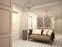 Mirror panel in the hallway interior