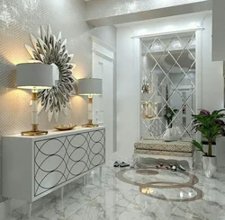 Mirror panel in the hallway interior