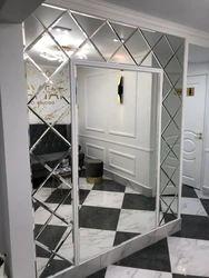 Mirror panel in the hallway interior