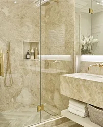 Flexible Marble In The Bathroom Interior