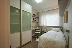 Apartment designs door opposite the window