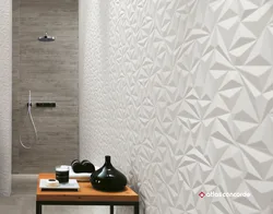 Relief tiles for bathroom design