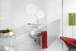 Relief tiles for bathroom design