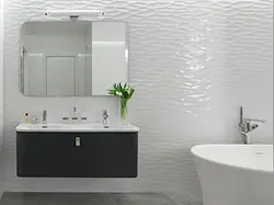 Relief tiles for bathroom design