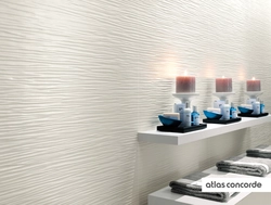 Relief tiles for bathroom design