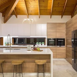 Wooden kitchens modern design photo